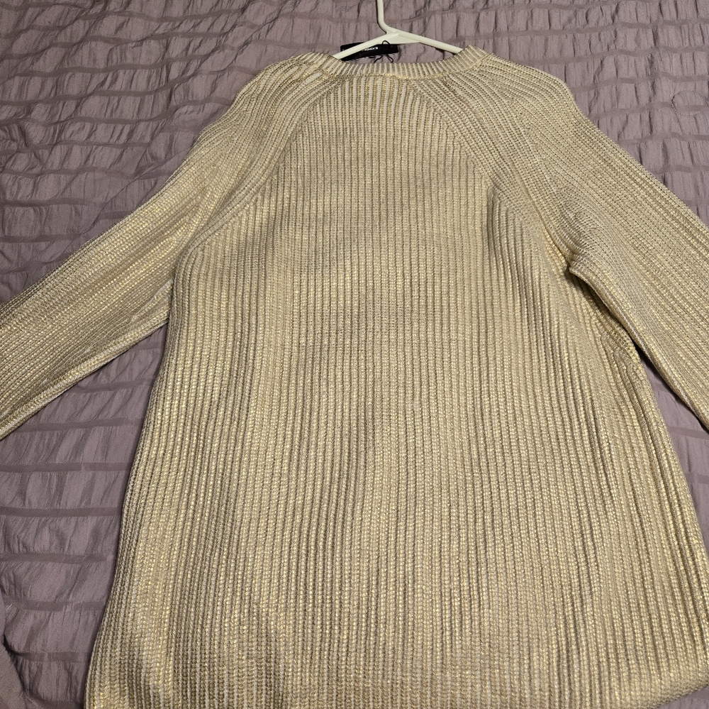 Brand New Express Cream Knit Sweater - Picture 3 of 3